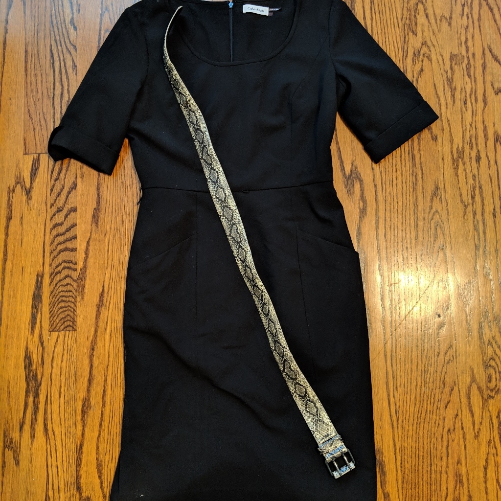 Calvin Klein Belted Dress